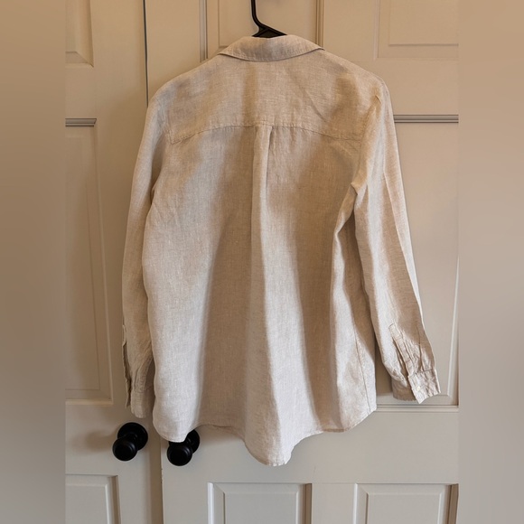 Gap 100% linen boyfriend shirt M - Picture 5 of 5